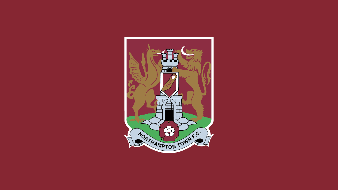 Northampton Town Football Club crest on the club's claret